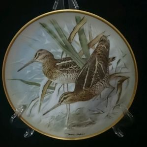 Franklin Porcelain Common Snipe 9" Plate